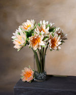 17.5" Water Lily Faux Flower Stem S4138