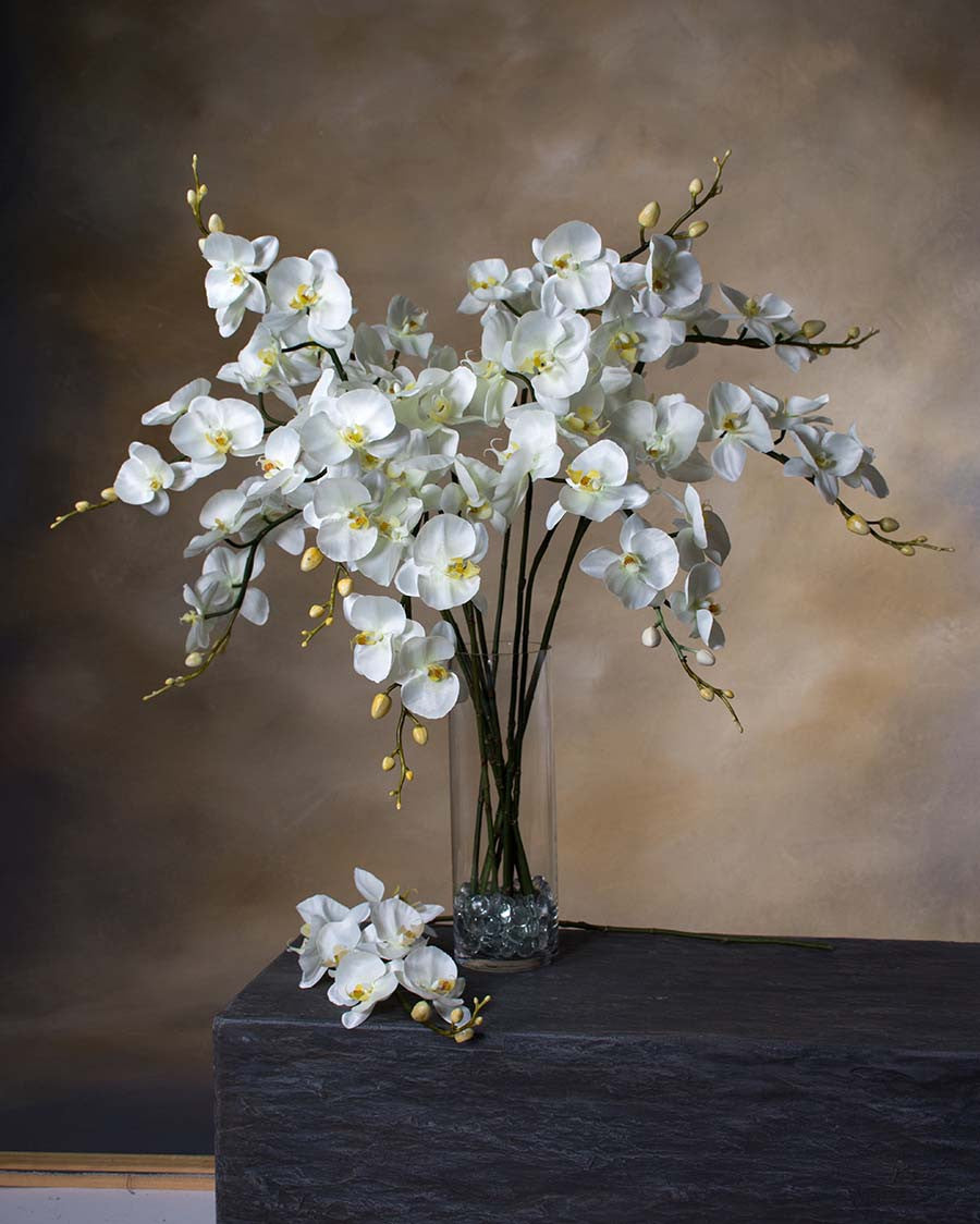 35" Artificial Phalaenopsis Orchid Stem