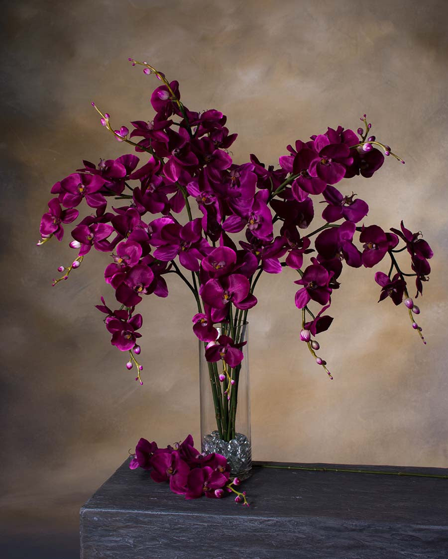 35" Artificial Phalaenopsis Orchid Stem