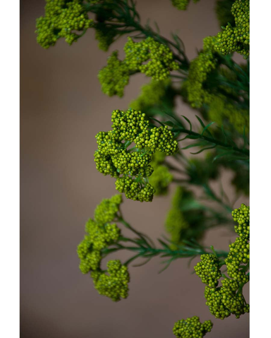 29" Faux Achillea Foliage Silk Flower Spray S4181