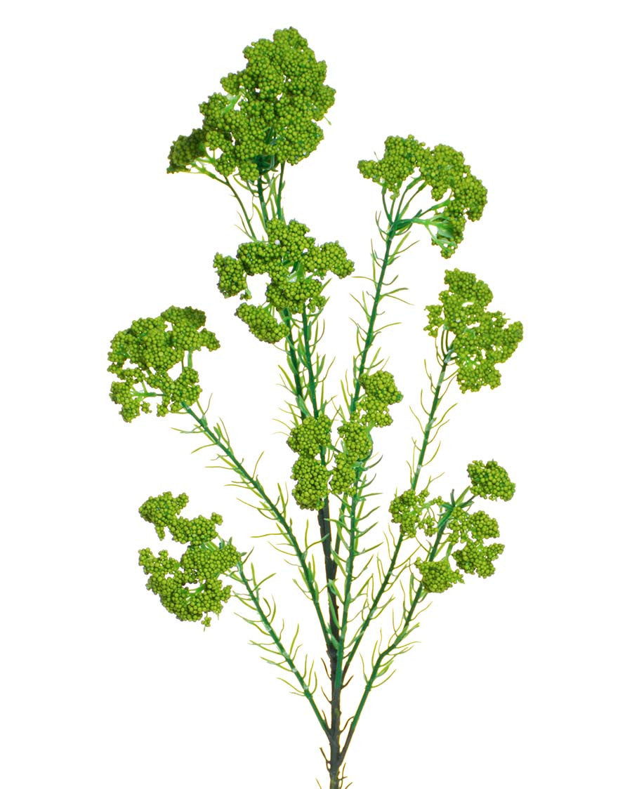 29" Faux Achillea Foliage Silk Flower Spray S4181