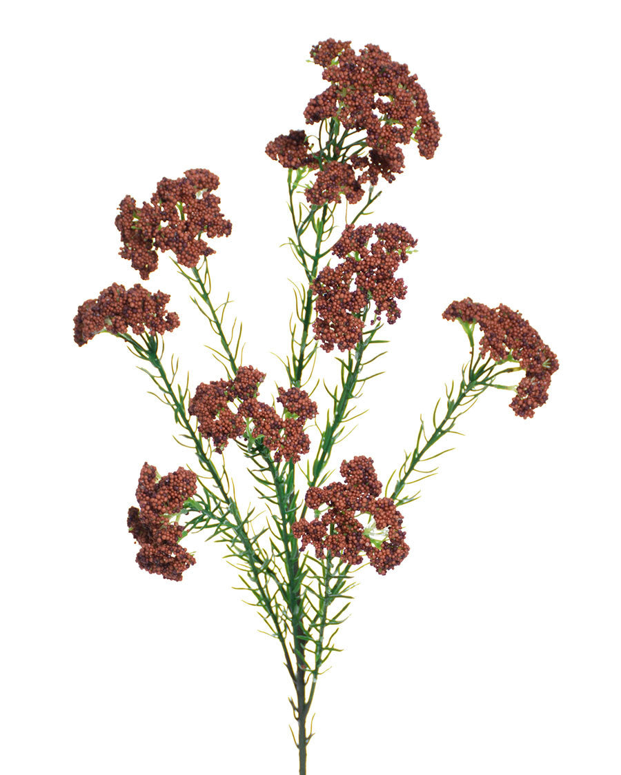 29" Faux Achillea Foliage Silk Flower Spray S4181