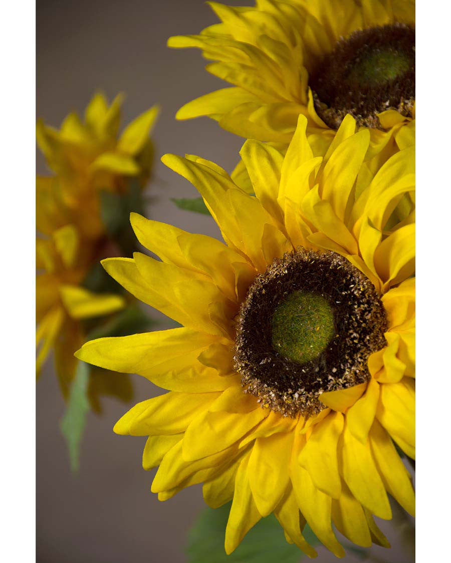 29" Large Sunflower Silk Flower Stem S4188-YL