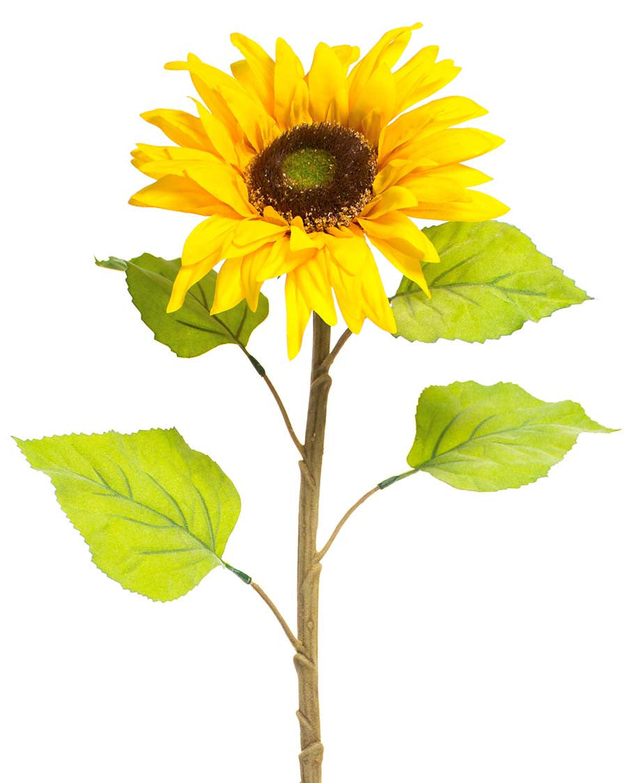 29" Large Sunflower Silk Flower Stem S4188-YL