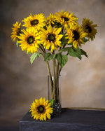29" Medium Sunflower Silk Flower Stem S4189-YL