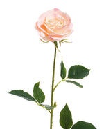 29" Open Rose Silk Flower Stem S4220