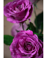 29" Open Rose Silk Flower Stem S4220