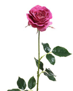 29" Open Rose Silk Flower Stem S4220