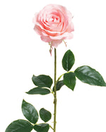 29" Open Rose Silk Flower Stem S4220