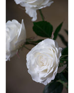 29" Open Rose Silk Flower Stem S4220