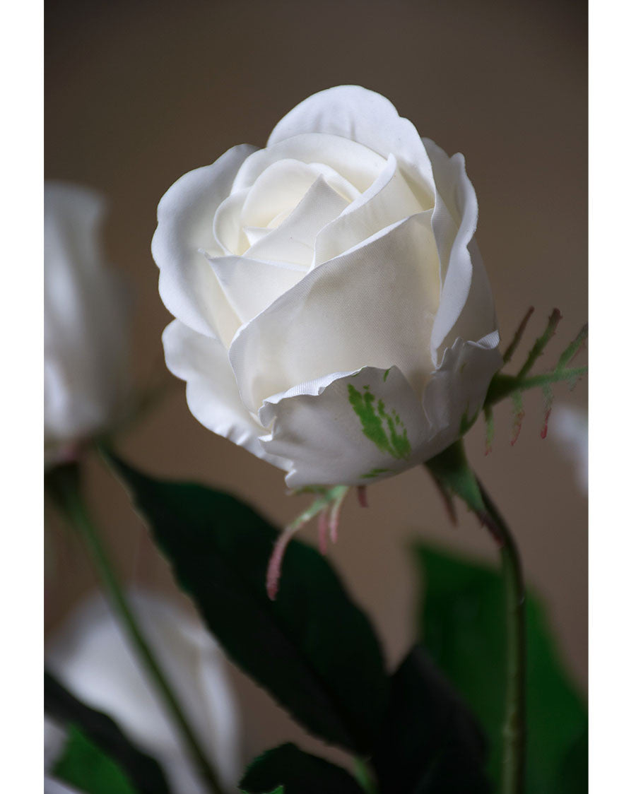 30" Rose Bud Silk Flower Stem S4221