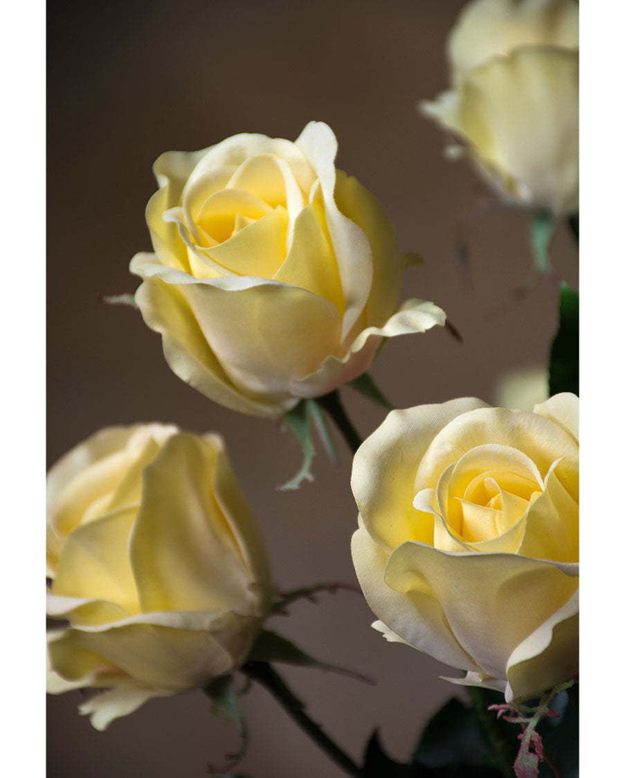 30" Rose Bud Silk Flower Stem S4221
