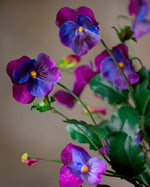 29" Pansy Silk Flower Stem Spray S4563