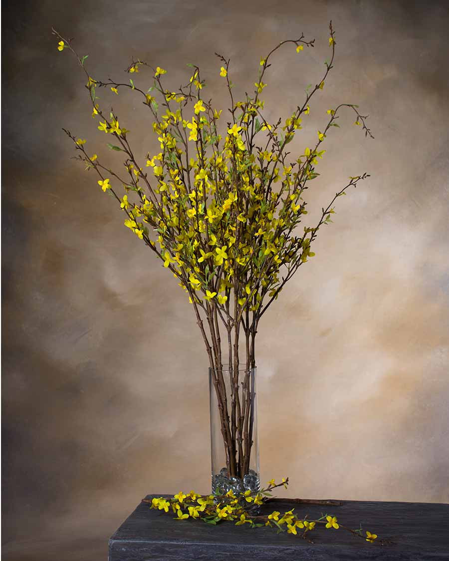 41" Forsythia Silk Flower Stem S4565-YE