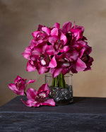 11" Artificial Cymbidium Orchid Flower Stem S4566