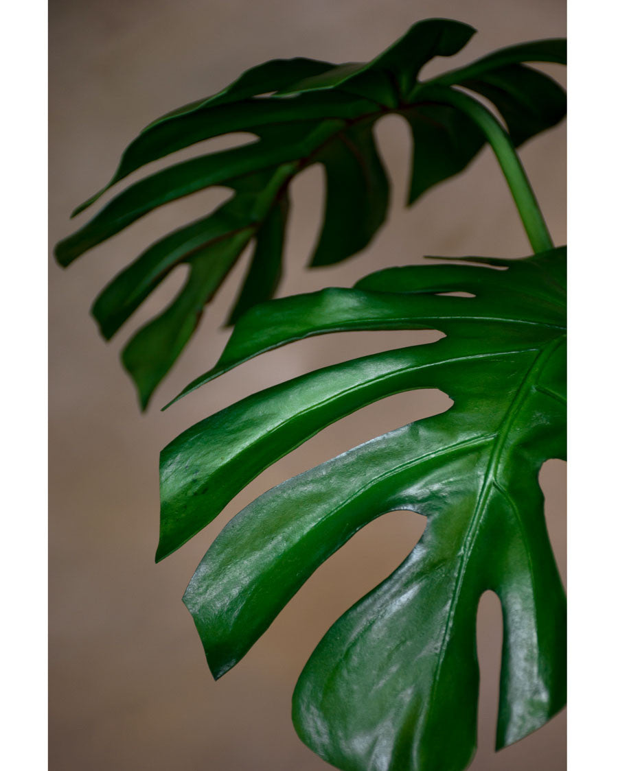 30.5" Large Monstera Leaf Artificial Foliage Stem S4567-GR