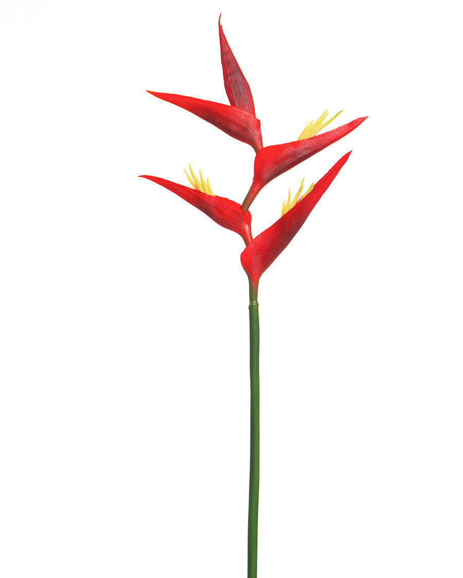 29" Faux Heliconia Flower Stem S4580