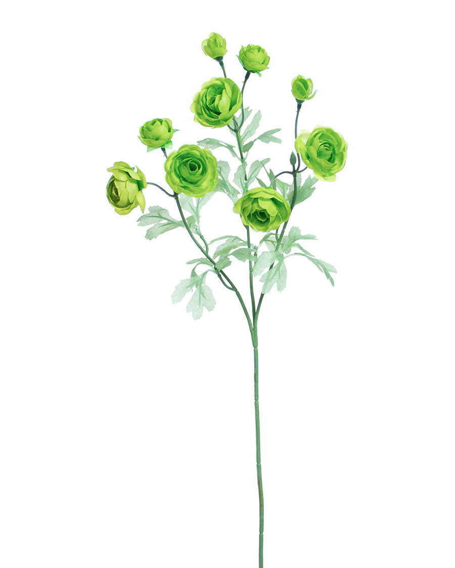 25" Ranunculus Silk Flower Stem Spray S4582