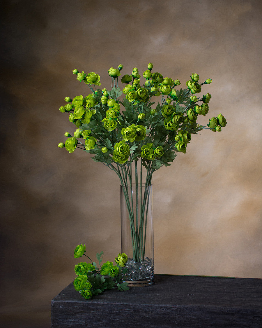 25" Ranunculus Silk Flower Stem Spray