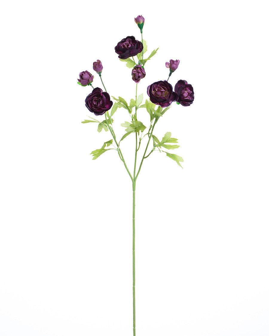 25" Ranunculus Silk Flower Stem Spray S4582
