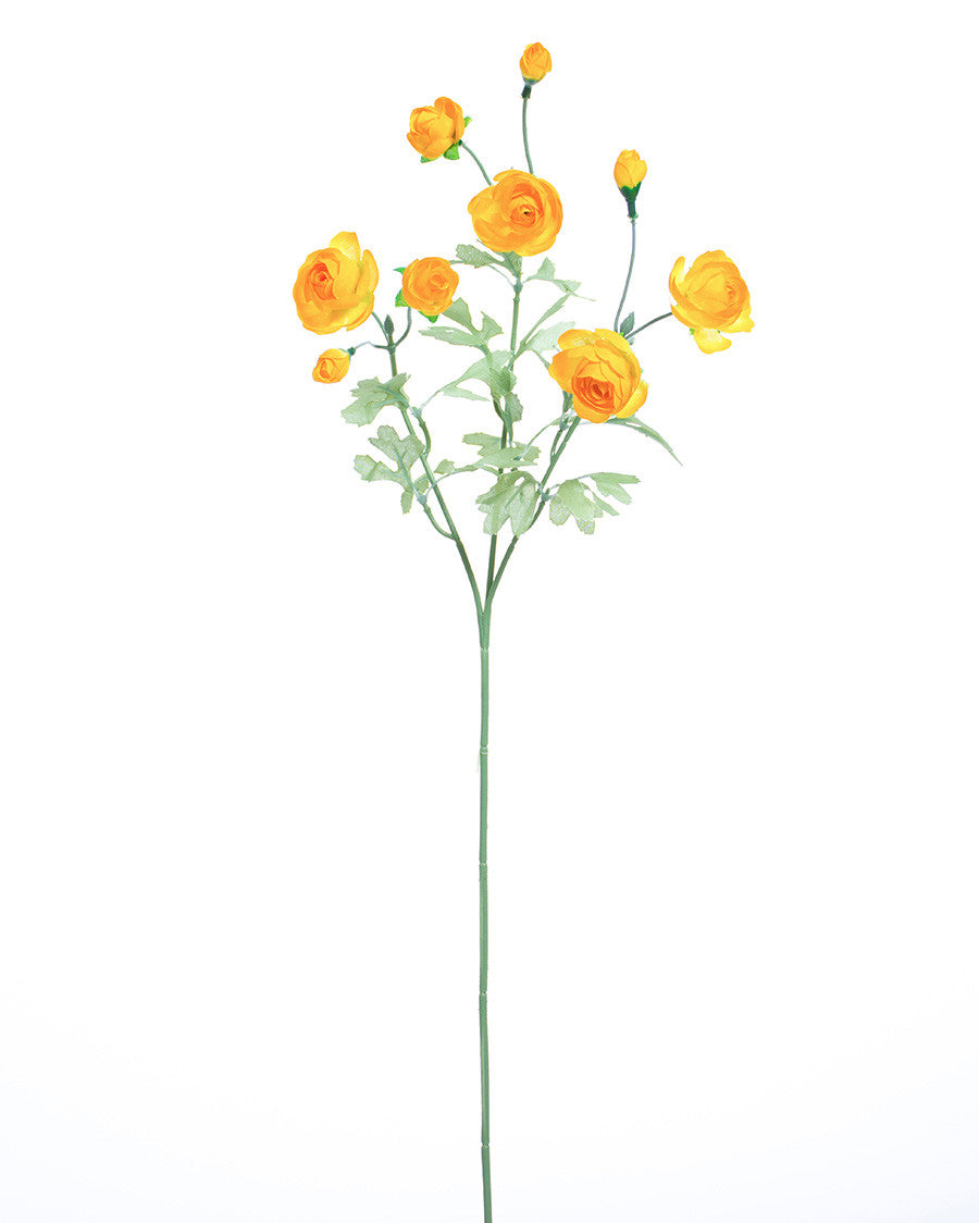25" Ranunculus Silk Flower Stem Spray S4582