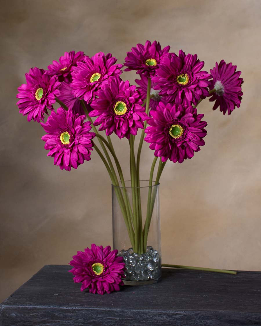 18.5" Silk Gerbera Daisy Flower Stem