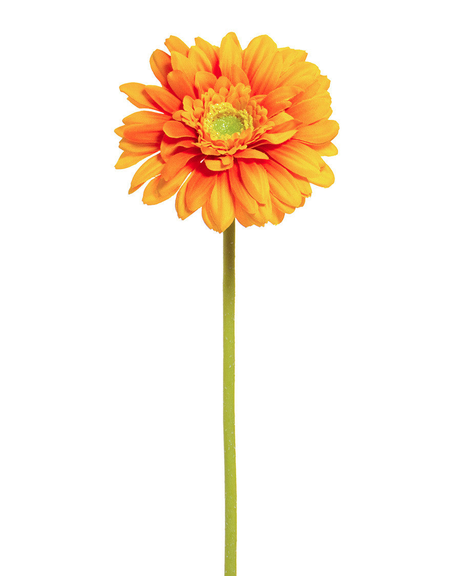 18.5" Silk Gerbera Daisy Flower Stem S4665