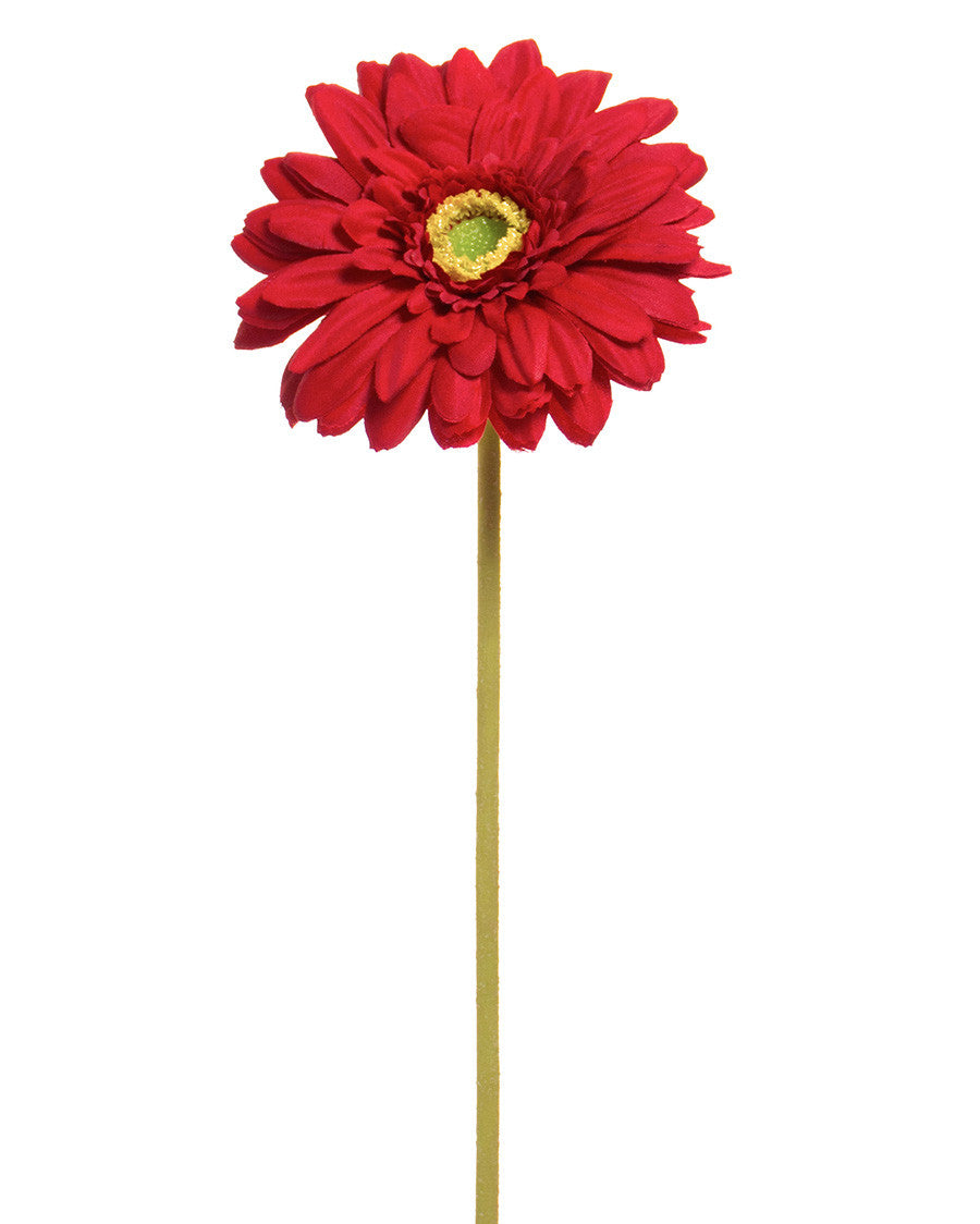 18.5" Silk Gerbera Daisy Flower Stem S4665