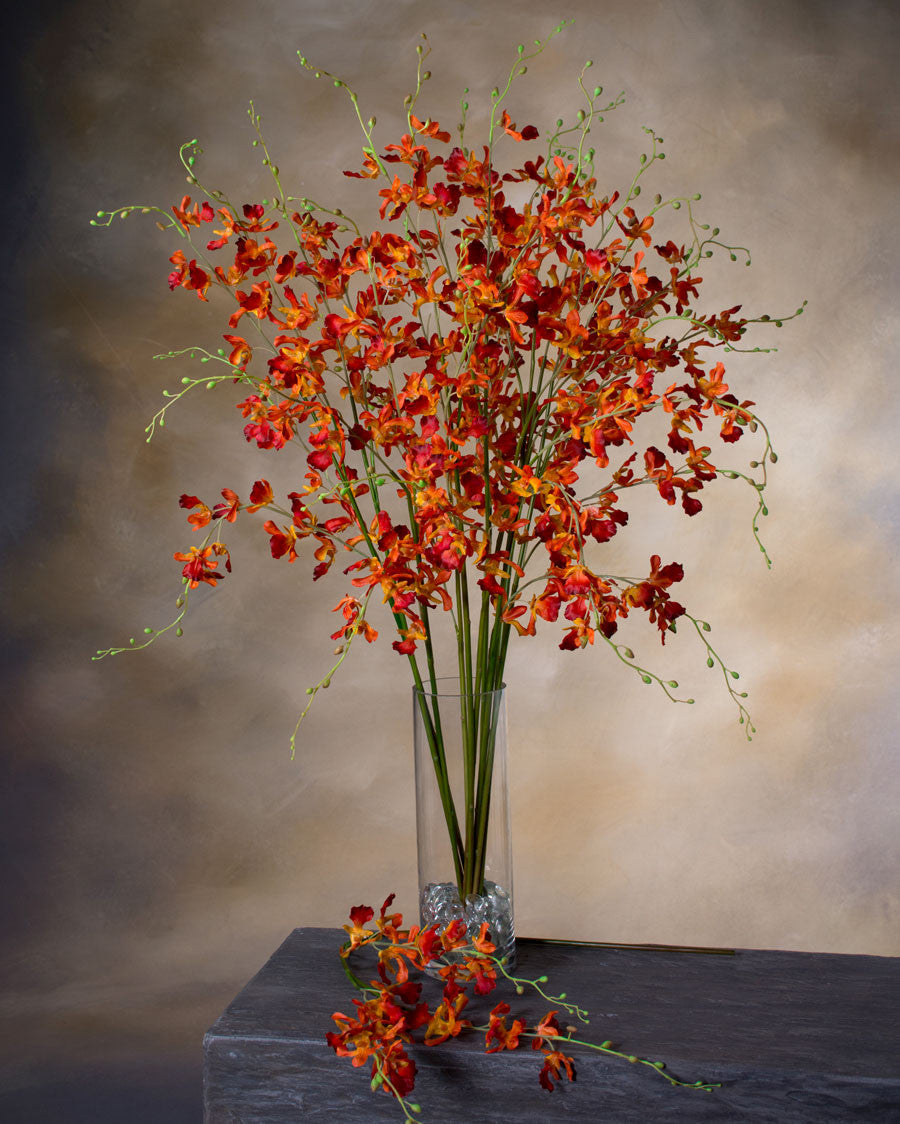 38" Artificial Dancing Orchid Flower Stem