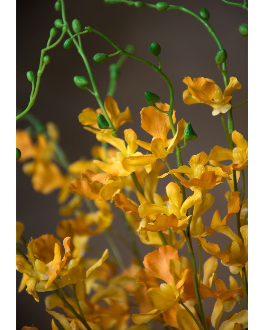 38" Artificial Dancing Orchid Flower Stem S4667