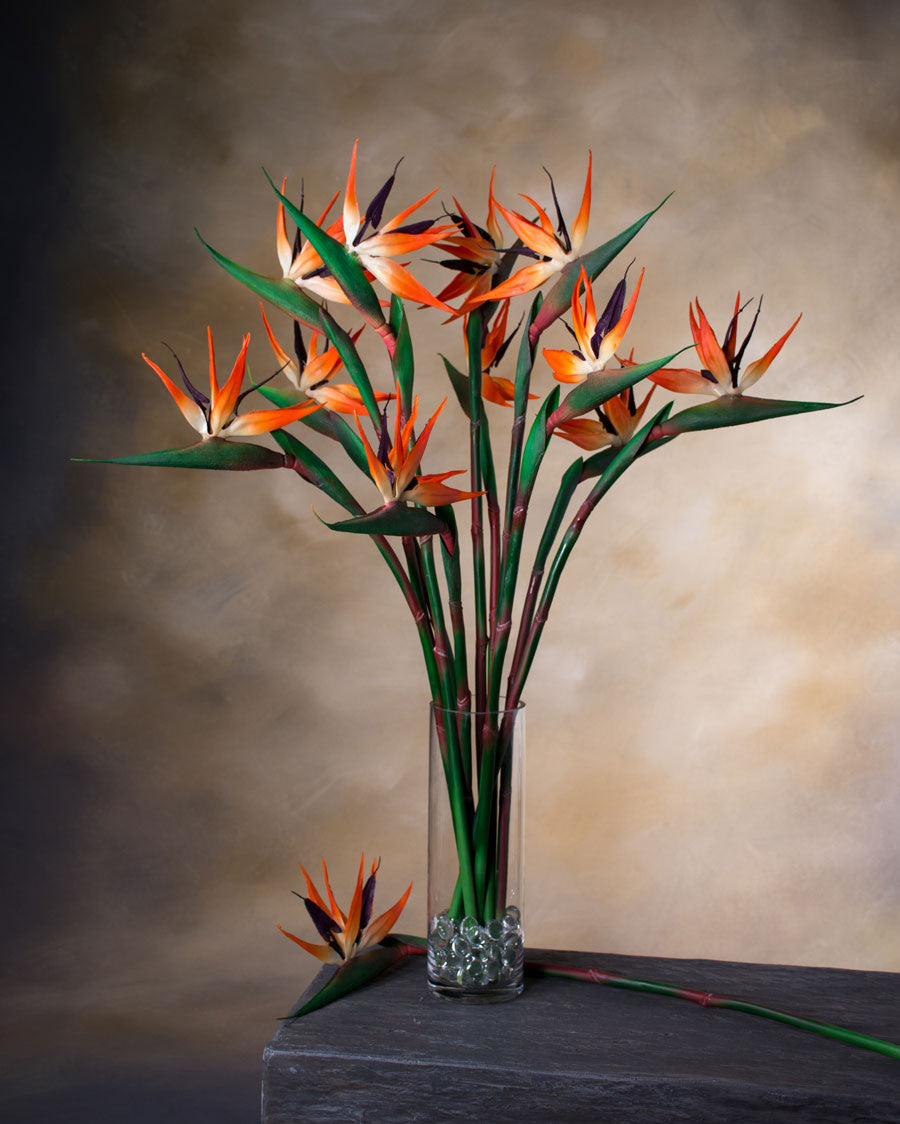 33" Artificial Bird of Paradise Flower Stem S4675-ORPU