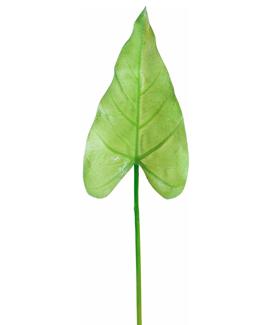 18" Faux Anthurium Leaf Foliage Stem S4680-GR