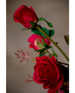 24" Silk Rose Flower Stem Spray S4682