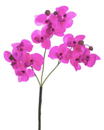 18" Mini Phalaenopsis Orchid Artificial Foliage Stem S4697