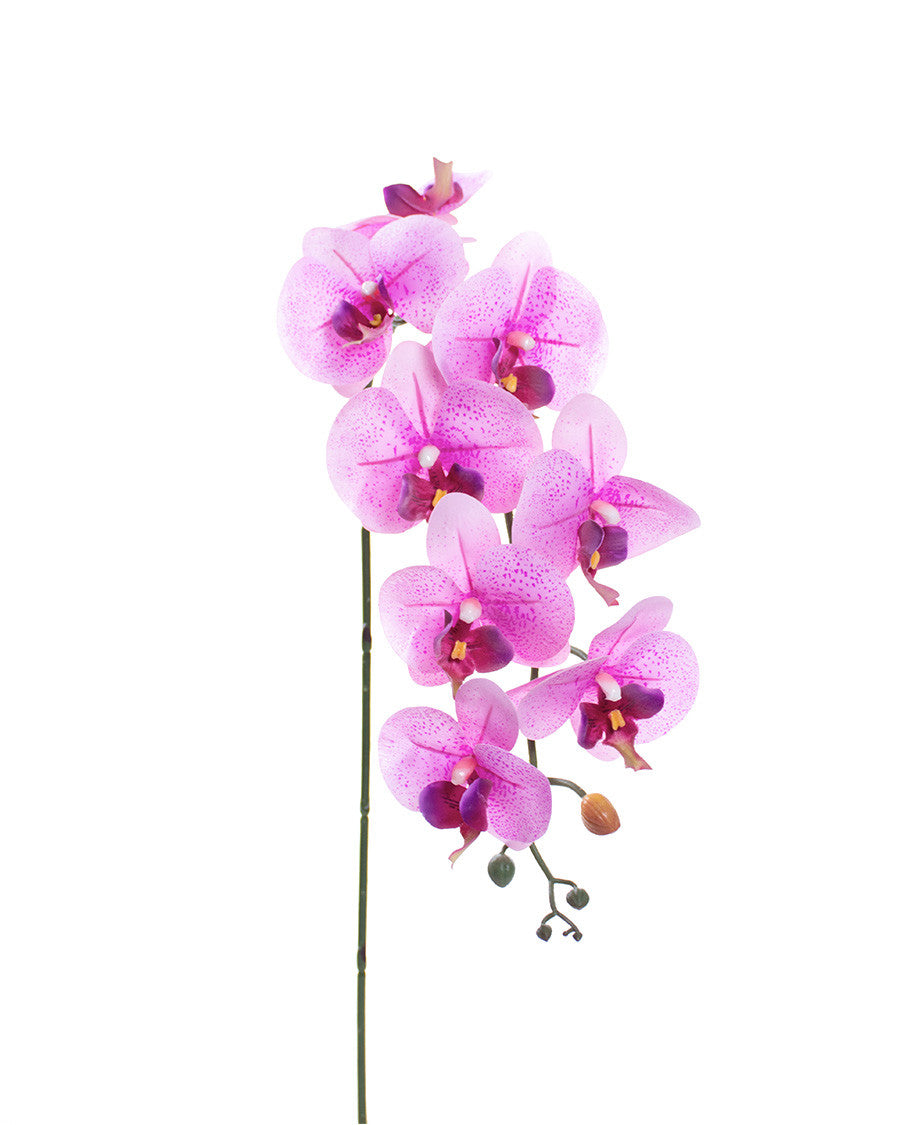 35" Floppy Phalaenopsis Faux Orchid Stem S4700
