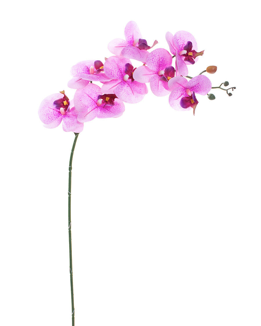 35" Floppy Phalaenopsis Faux Orchid Stem S4700