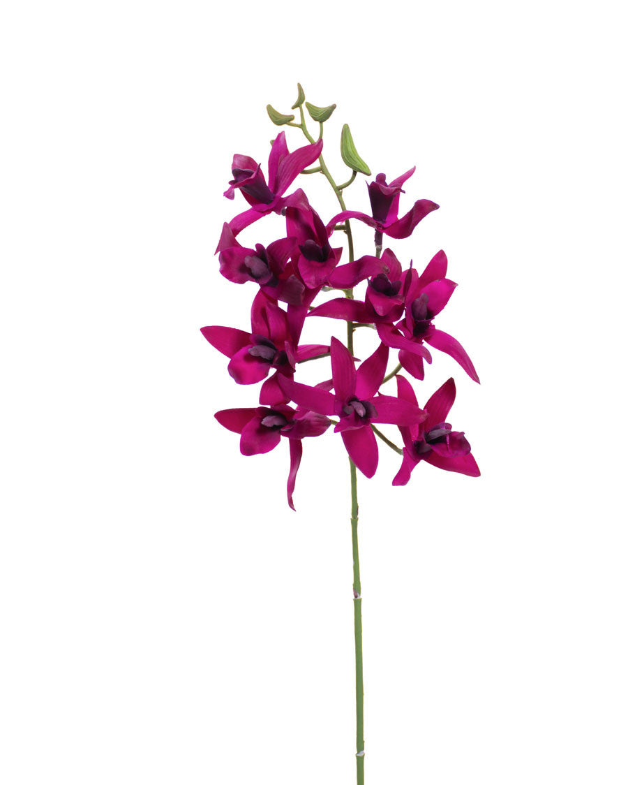 18" Artificial Mini Star Orchid Foliage Stem S4702-PL