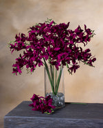 18" Artificial Mini Star Orchid Foliage Stem S4702-PL