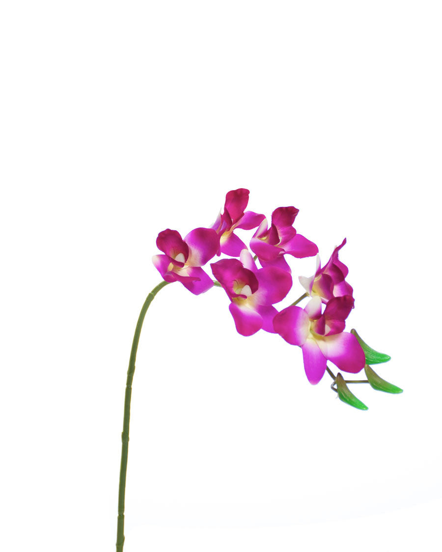18" Artificial Mini Dendrobium Orchid Stem S4703