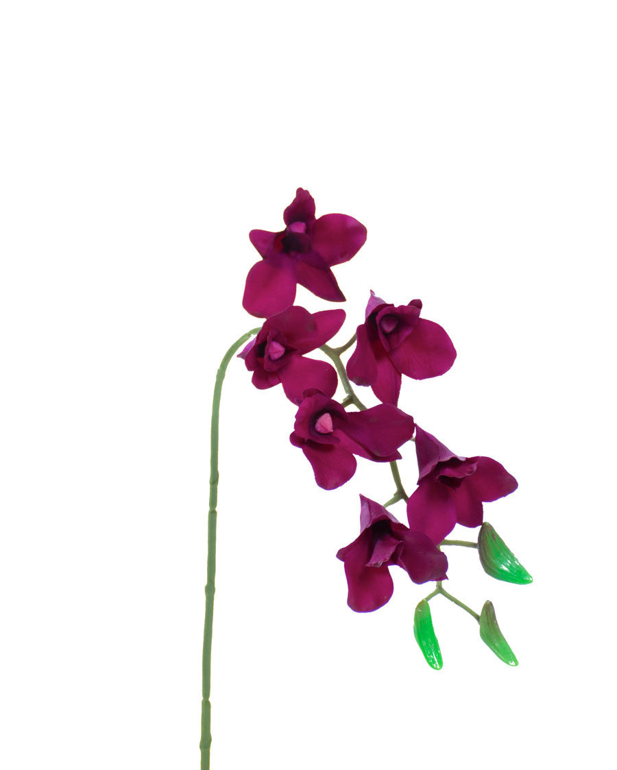 18" Artificial Mini Dendrobium Orchid Stem S4703