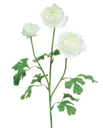 25" Fluffy Ranunculus Silk Flower Stem Spray S4706