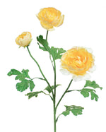 25" Fluffy Ranunculus Silk Flower Stem Spray S4706