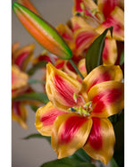 25" Tiger Lily Silk Flower Stem Spray S4762
