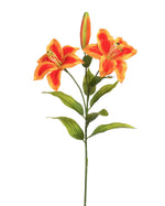 25" Tiger Lily Silk Flower Stem Spray S4762
