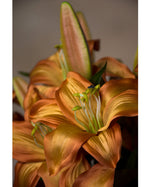 25" Tiger Lily Silk Flower Stem Spray S4762