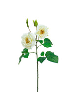 16" Wild Rose Silk Flower Stem S4770-WHT