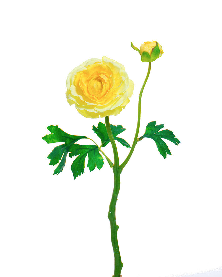 13" Silk Ranunculus Flower Stem Spray S4783