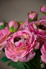 13" Silk Ranunculus Flower Stem Spray S4783