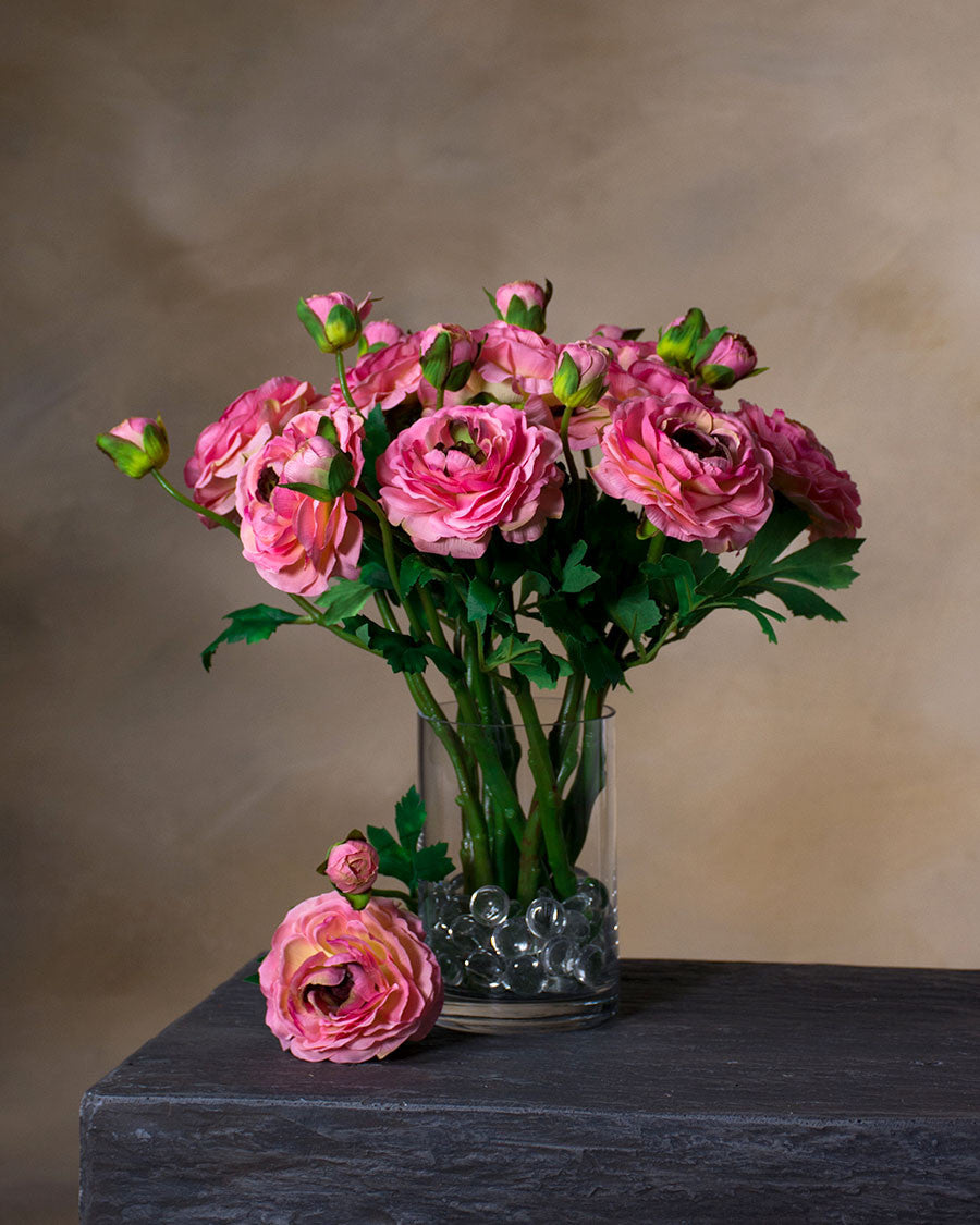 13" Silk Ranunculus Flower Stem Spray