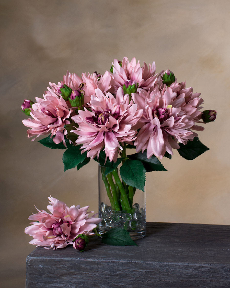14" Dahlia Silk Flower Stem Spray